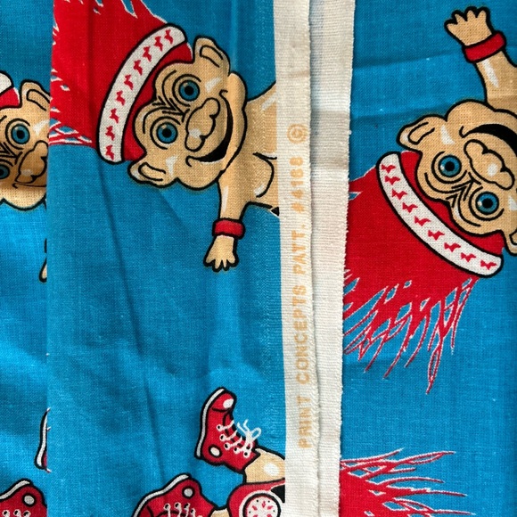 Vintage Trolls wrestling fabric *NEW* - Picture 2 of 4